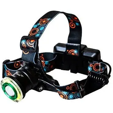 Налобний акумуляторний ліхтар на голову Bailong T6 + COB для риболовлі 2 х 18650 Headlamp-HL2-1006 - фото 1