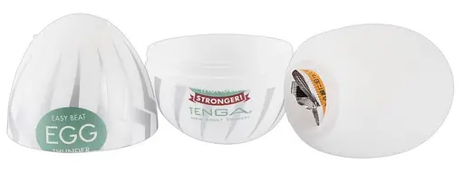 Мастурбатор яйцо Tenga Egg Stronger Thunder белый - фото 3