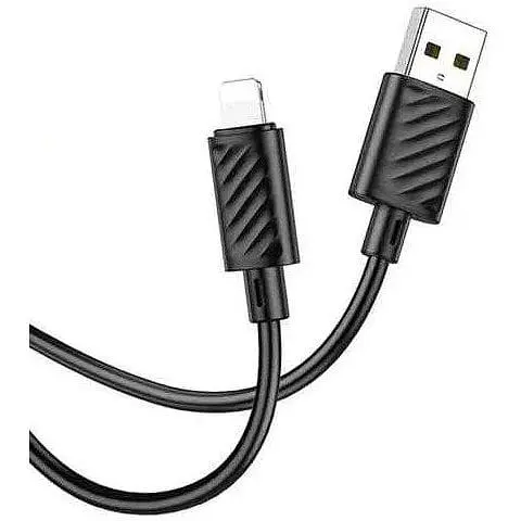 Кабель Hoco X88 Gratified зарядный кабель для Lightning Черный