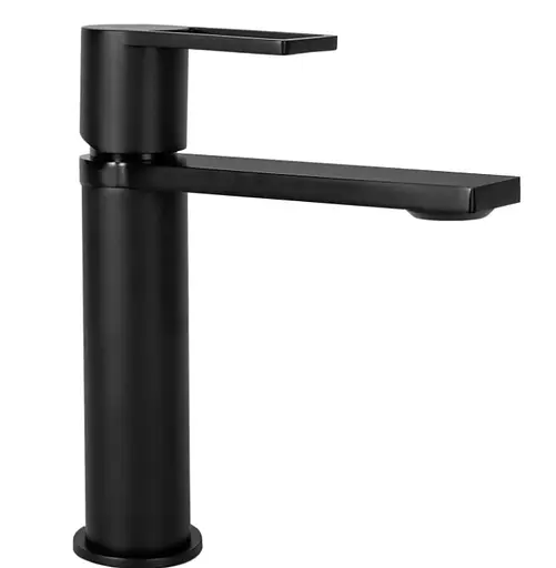 Змішувач для умивальника Rea Flip низький black REA-B2005 Чорний матовий - фото 1