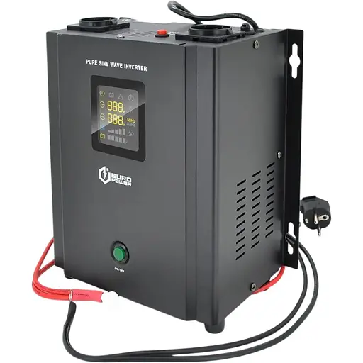 ИБП с правильной синусоидой Europower PSW-EP500WM12 (300 Вт) 5/10А настенный, под наружную АКБ 12В, Q2 (355x325x215) 5 кг (255x218(256)x150)