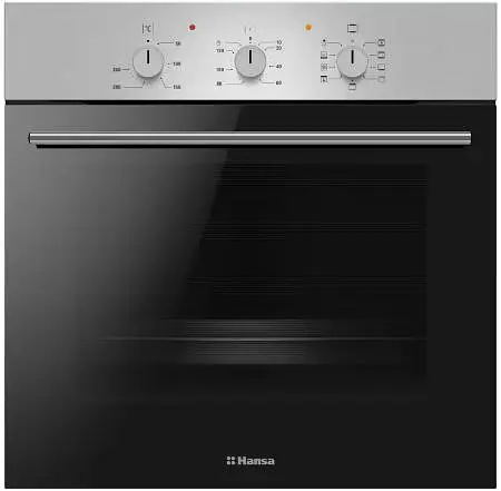 Духовка электрическая Hansa 60 см 62 л A гриль эмаль легкого очищения нержавеющая сталь - фото 2
