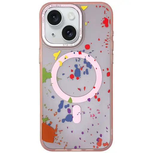 Чохол Epik TPU+PC Flush with MagSafe для Apple iPhone 14, 6.1 Baby pink - фото 1