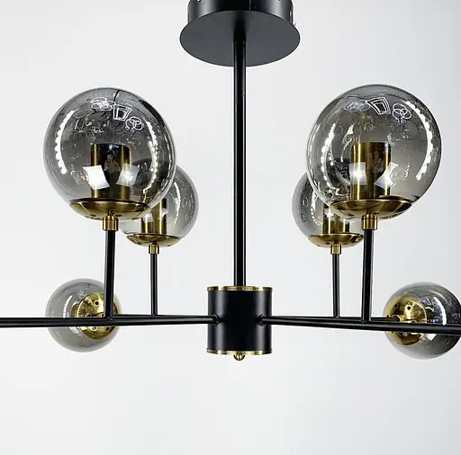 Лаконічний світильник у чорному корпусі | Арт. AOC 12 | Line F - фото 4