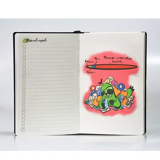 Міні планер "Зоряне небо" 22302-KR перероблений замінник шкіри еко, 130х210 мм - фото 7