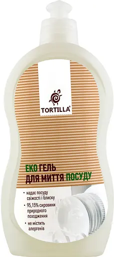 Екогель для миття посуду Tortilla, 500 мл - фото 3