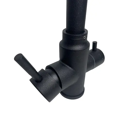 Смеситель для кухни под фильтр Adamant SA-021 чёрный металлик 02114, Черный - фото 3