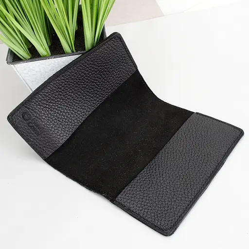 Обложка на паспорт, загранпаспорт кожаная Handycover 0054 черный флотар - фото 3