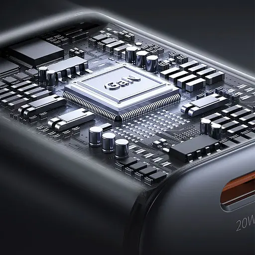 МЗП Usams US-CC261 GaN JC Ser. 20W (2USB-C) + кабель Type-C to Type-C Black - фото 6