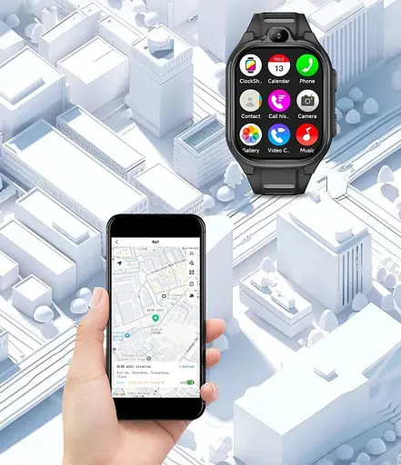 Детские смарт-часы Lemfo AS10 фиолетовый - фото 10