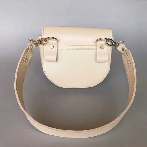 Жіноча шкіряна сумка Ruby S бежева - фото 5