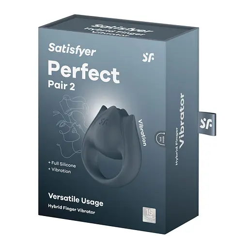 Вібратор для клітора Satisfyer Perfect Pair 2, 6.7 см (сірий) - фото 8