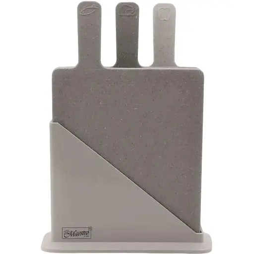 Набір обробних дощок Maestro MR-1789G пластиковий на підставці 3 шт. - фото 1