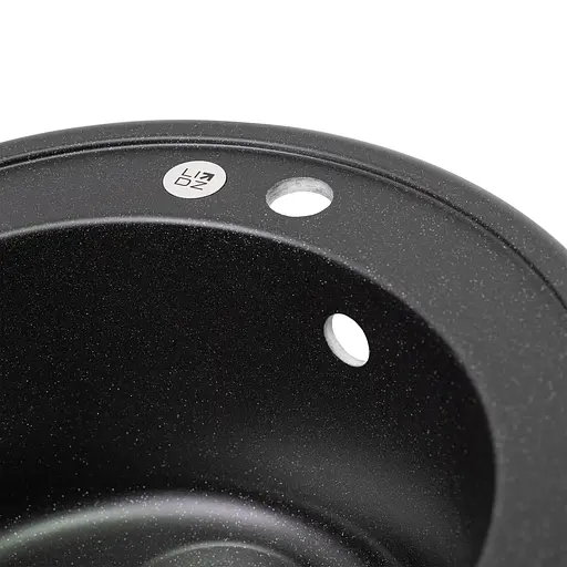Кухонна мийка Lidz D510/200 BLM-14 (LIDZBLM14D510200), Чорний - фото 5