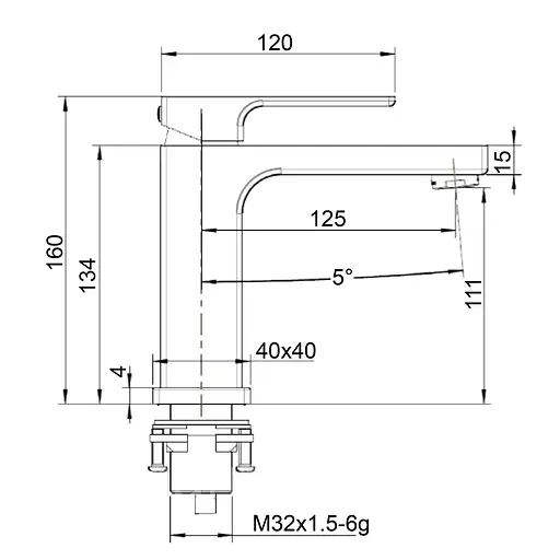 Смеситель для умывальника Globus Lux PIANO GLPN-0401 латунный с высоким качеством для ванной комнаты кухни - фото 7