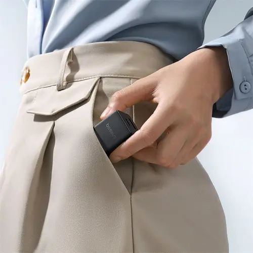 Мережевий зарядний пристрій Baseus Palm Fast Charger C+U 30W + Cable Type-C to Type-C чорний P1011160A113-01 - фото 2