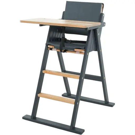 Стульчик для кормления Step up графіт 01-01, 3-х точ.ремені, Черный