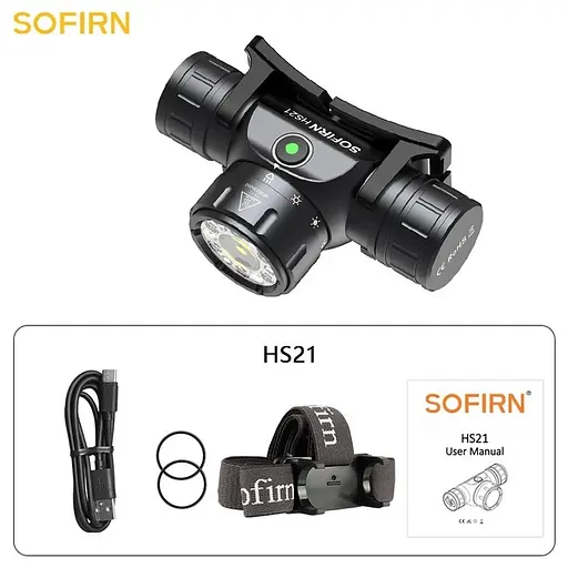 Фонарь налобный светодиодный Sofirn HS21 2200лм 6500K с красным светом (без аккумулятора) - фото 9