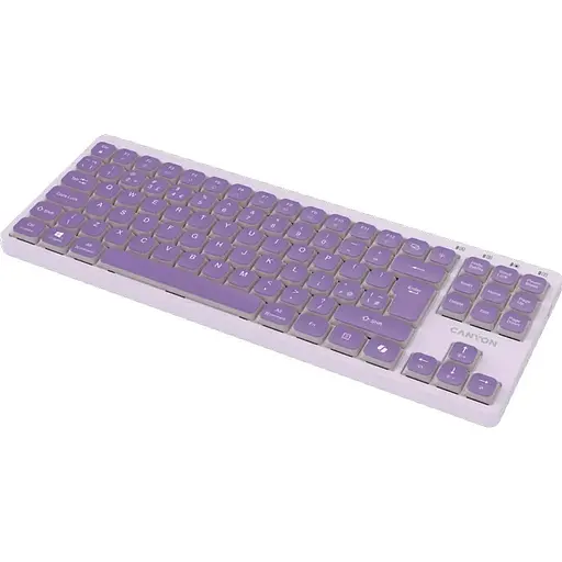 Клавиатура Canyon Keyboard OnType 10 Low Profile EN Wired Violet (CNS-HKB10V) - фото 2