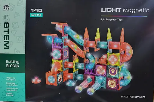 Конструктор магнітний DIY Magnetic Building Blocks на 140 деталей (СН1174) - фото 3