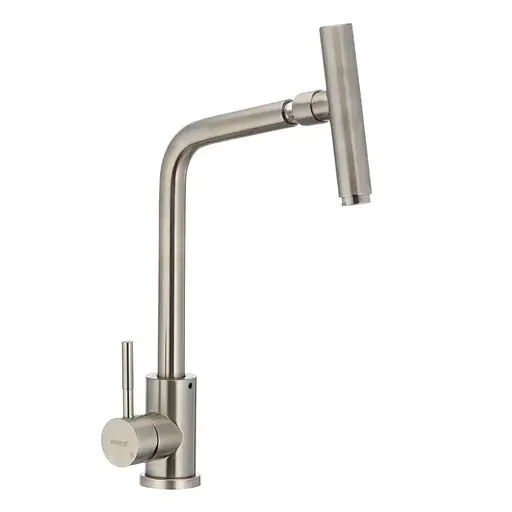 Смеситель для кухни с поворотным аэратором Mixxus SUS 017 SS0009 Нержавеющая сталь - фото 1