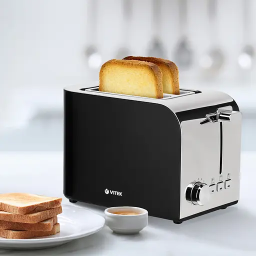 Тостер Vitek 850 Вт, механіка, 2 тости, лоток для крихт - фото 5