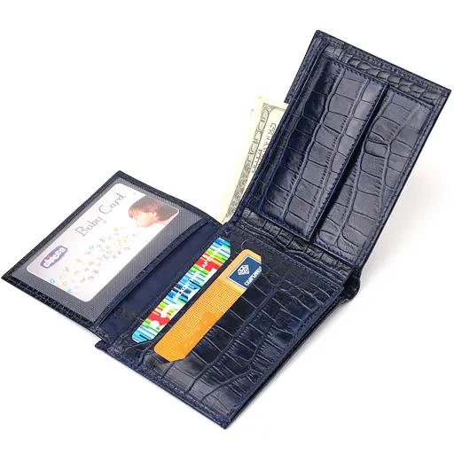 Чоловічий шкіряний гаманець Canpellini 12х9.6х2 см acs0025593 - фото 4