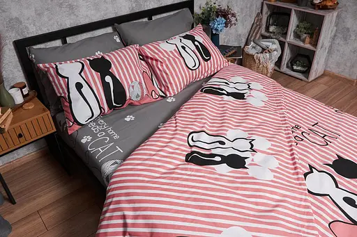 Комплект постільної білизни Moon&Star Бязь Gold Люкс Cat King Size 220x240 наволочки 2х70х70 - фото 4