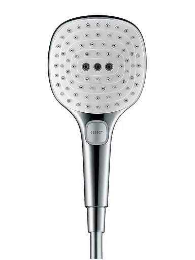 Ручной душ Hansgrohe Raindance Select E 120 3jet matt white 26520700, Белый матовый - фото 4