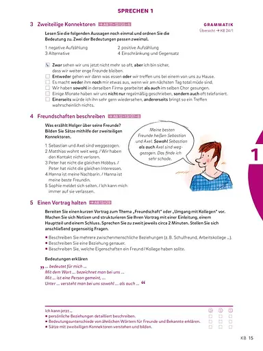 Sicher! aktuell B2/1 Kurs- und Arbeitsbuch mit Audios online, Lektion 1–6 - фото 3