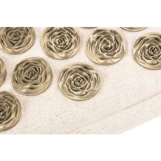 Коврик акупунктурный с подушкой Gymtek Queenfit беж - фото 6