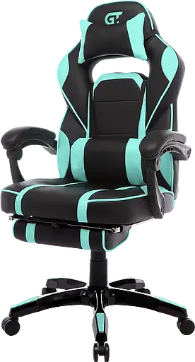 Геймерское кресло GT Racer черное с ментоловым (X-2749-1 Black/Mint) - фото 3
