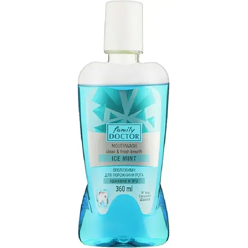 Ополіскувач для ротової порожнини Family Doctor Крижана м'ята, 360 мл