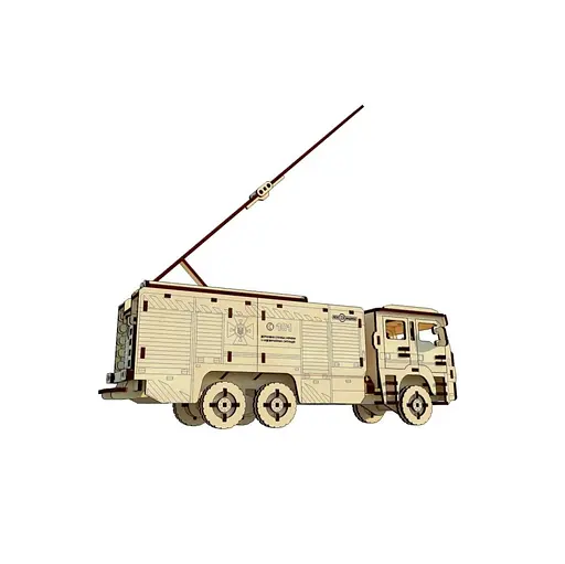 Деревянный конструктор "Пожарное Авто" Pazly UPZ-008 206 деталей - фото 5