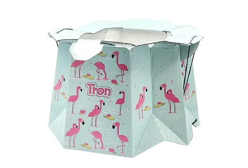 Раскладной одноразовый горшок для детей Tron фламинго - фото 2