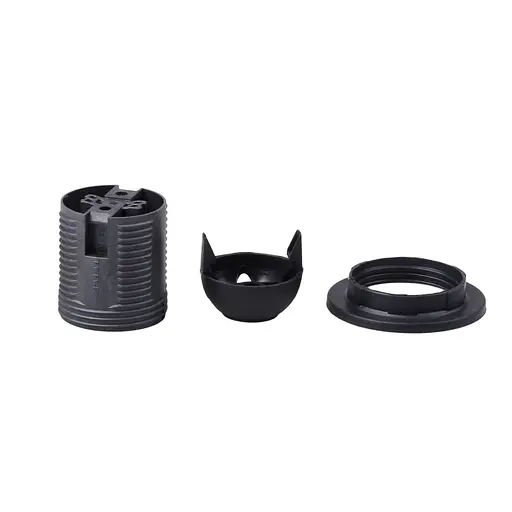 Патрон E27 NYLON 1+1+1 Black Brille 138288 - фото 3