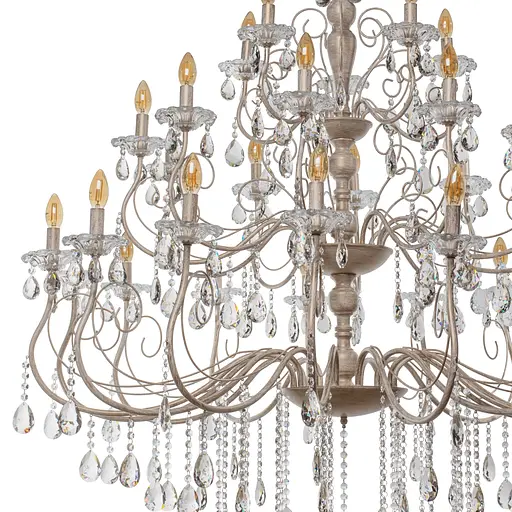 Люстра свічка Brille підвісна кришталева E14 WH/G (BCL-731S/30) - фото 5