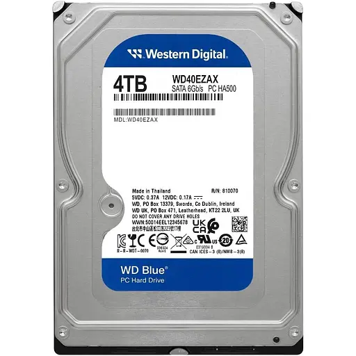 Жесткий диск 3.5" Western Digital Blue 4 TB SATA 256 MB (Western Digital40EZAX) [141080] - фото 3