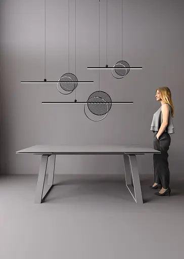 Підвісний стельовий світильник Babich Studio Mid 900 Black (RAL 9005) - фото 4