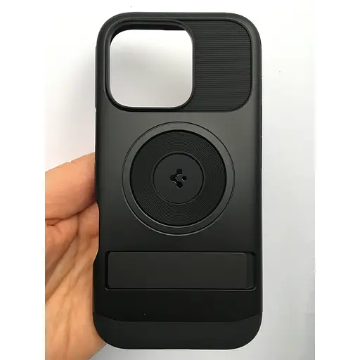 Оригинальный противоударный чехол Spigen Slim Armor (MagFit) MagSafe для iPhone 16 Pro (6.3") Black ACS08164 - фото 5