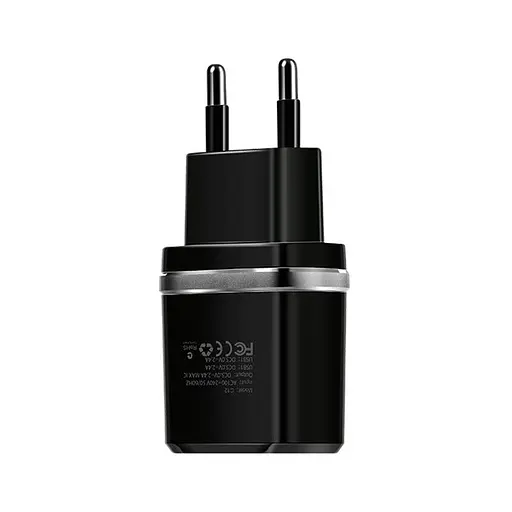 Адаптер сетевой Hoco Micro cable C12 2USB, 2.4 А - фото 6