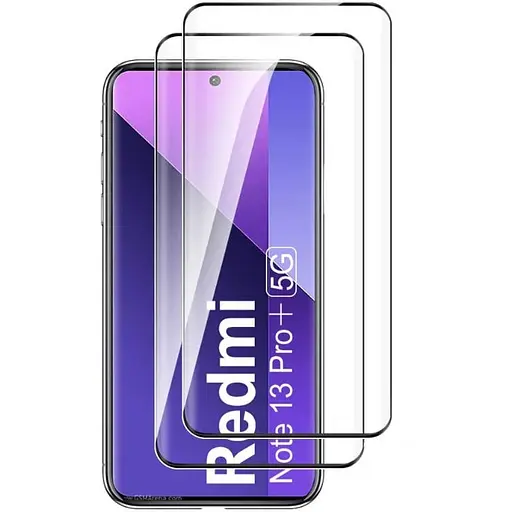 Захисне скло DK для Xiaomi Redmi Note 13 Pro+ Full Glue 3D 017731 black 2 шт.