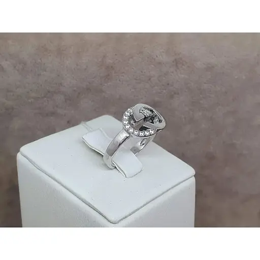 Серебряное кольцо Агни ГЕНЕЗИС с фианитами. 1638/1Р-CZ 16 - фото 3