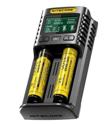Универсальное зарядное устройство для аккумуляторов Nitecore UM2 на 2 канала - фото 4