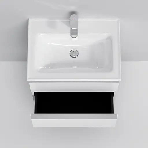 Тумба з умивальником AM.PM X-Joy S підвісна 65 см 2 ящики білий MTA-FHX0652WG-WCC0652WG Білий - фото 3