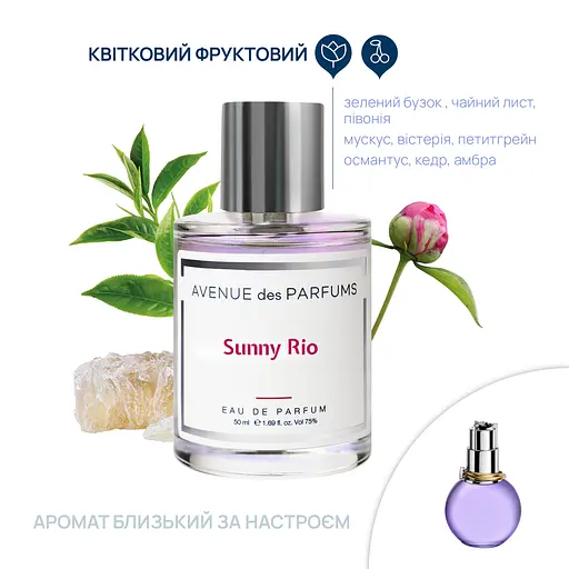 Парфюмерная вода Sunny Rio Avenue des Parfums 50 мл - фото 2
