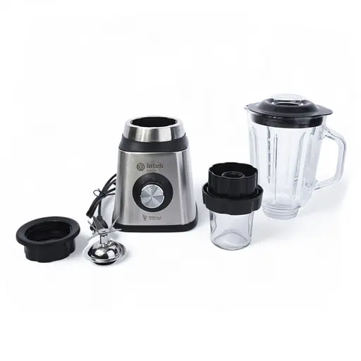 Блендер стаціонарний Bitek BT-2834 з кавомолкою нержавіюча сталь 1.5л чаша 2800Вт Сірий - фото 5