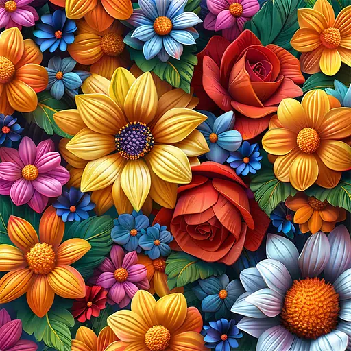 Алмазна мозаїка "Квіткова колекція" Brushme BH029 неповна викладка 25х25 см - фото 2