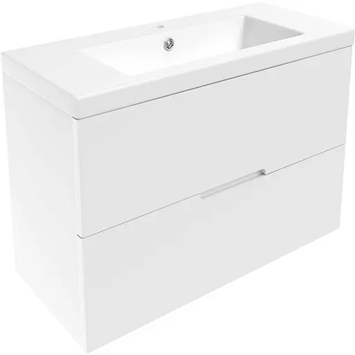 Тумба з умивальником Volle Aiva 80 см 15-68-80 Білий - фото 1