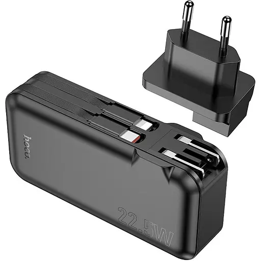 Зовнішній акумулятор Hoco J126 Travel 10000mAh 22.5W Black (615723) [107510] - фото 4